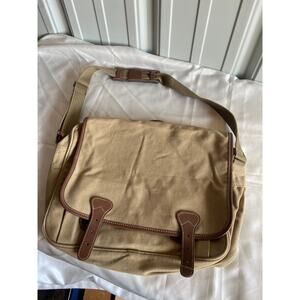 Tan messenger bag